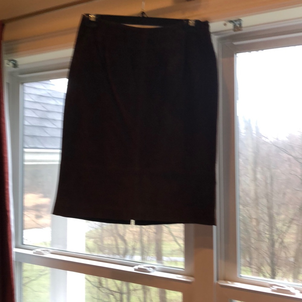 Suede skirt